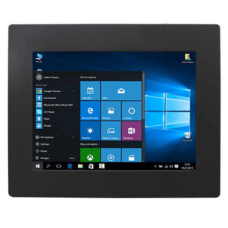 R12IB3S-PMM2 | Panel PC de montaje en panel Intel® Celeron® N2930 de 12,1 pulgadas | Winmate
