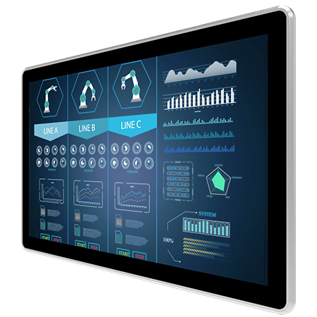 Pantalla de montaje en panel multitáctil de 21,5 pulgadas W22L100-PPA3 | Winmate